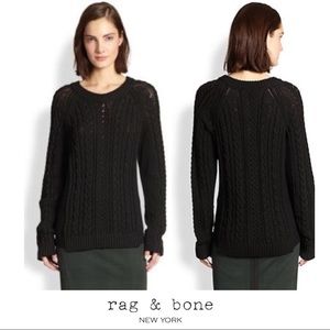 NEW Rag & Bone Nala Fishermen Cable Knit Sweater